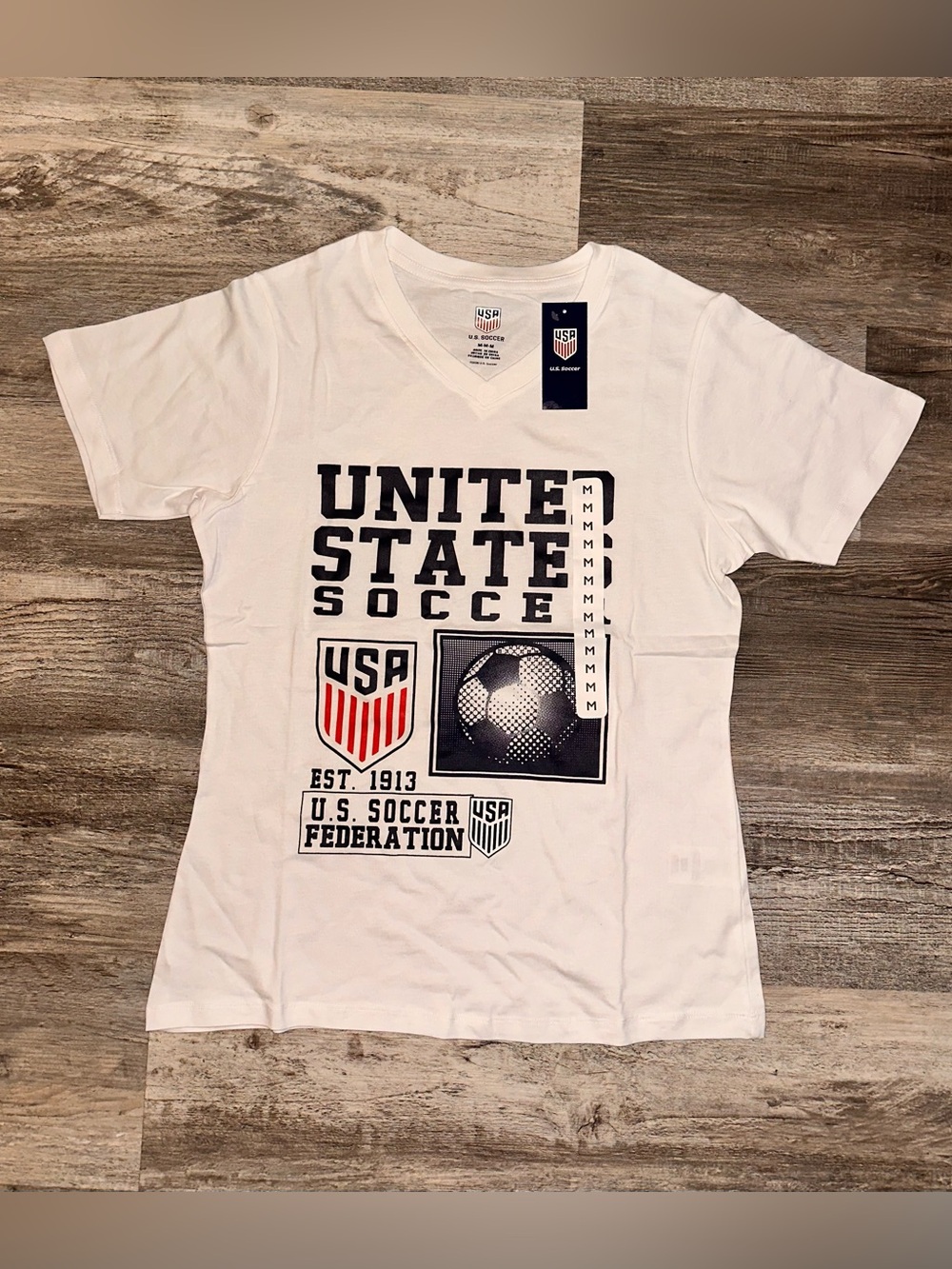 Women’s USA Soccer White Graphic Tee